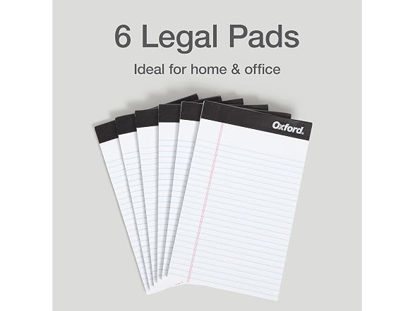 Oxford Oxford Premium Legal Pads, 6 Pack