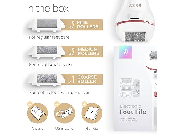 Essy Electric Foot File Hard Skin Remover