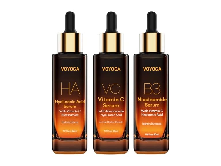 Voyoga Face Serum Kit, 3 Pack