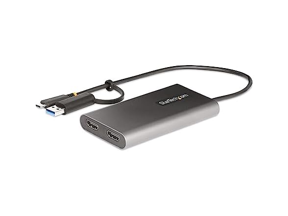 StarTech 109B-USBC-HDMI USB-C to Dual-HDMI Adapter