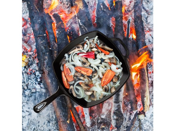 Jim Beam Cast Iron 10.5" Square Skillet
