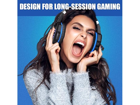 BENGOO G9000 Stereo Gaming Headset, Blue