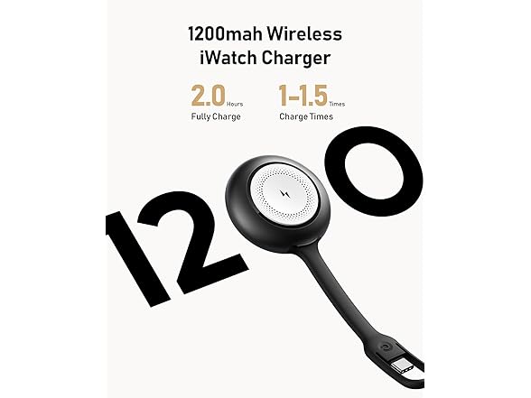 WeeFancy Apple Watch Charger 1200mAh
