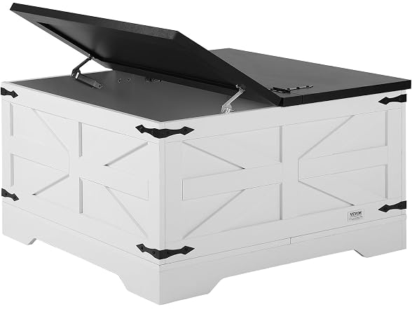 31.5" Hinged Farmhouse Coffee Table