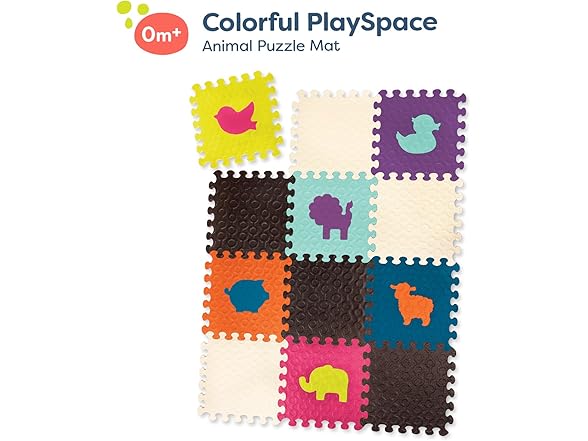 B. toys – Foam Tiles Animal Floor Mat