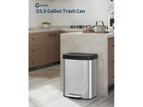 Takywep Gallon Stainless Steel Trash Can
