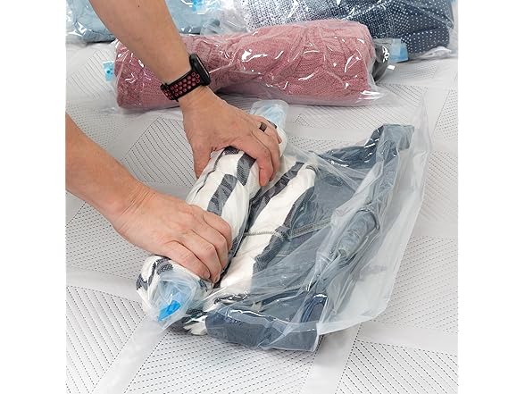 Honey-Can-Do 12-Pack Vinyl Zipper Storage Bags