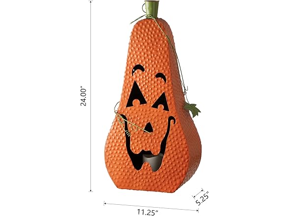 Glitzhome Halloween Jack-O'-Lantern Pumpkin
