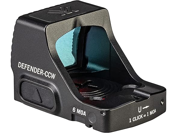 Vortex Defender-CCW Micro Red Dot Sight (6 MOA - Red Dot, Black) (Open Box)