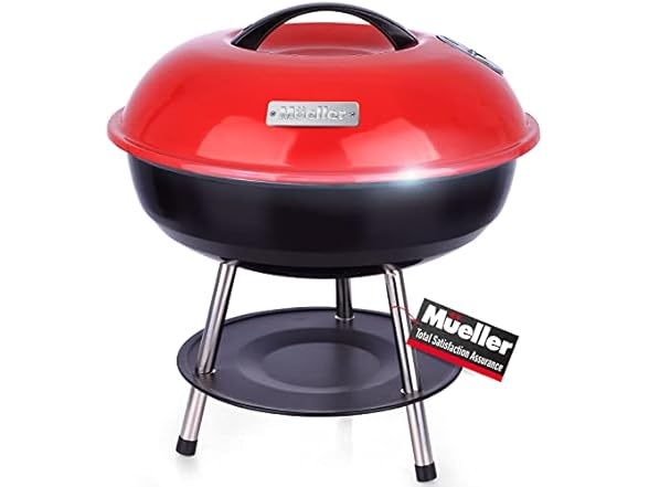 Mueller BBQ Buddy, 14 Inch Portable Charcoal Grill