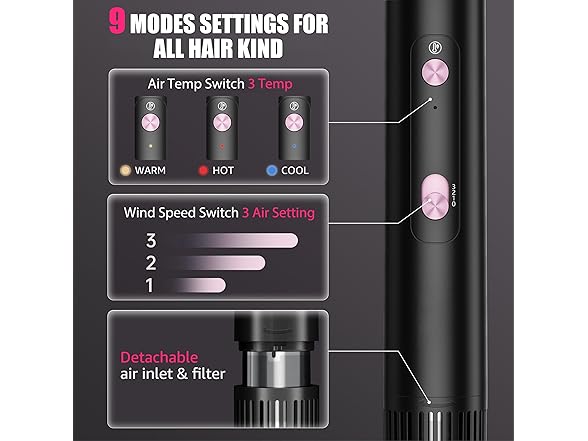 SKIMI Brushless Motor Hair Dryer Brush