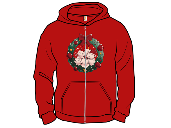 Kitty Garland Cat Christmas