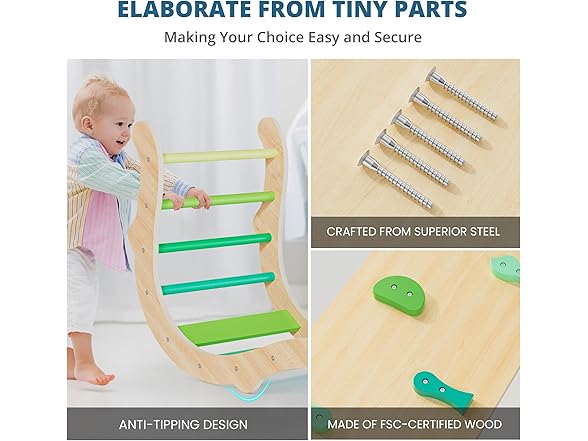 BlueWood Pikler Triangle Set Summer
