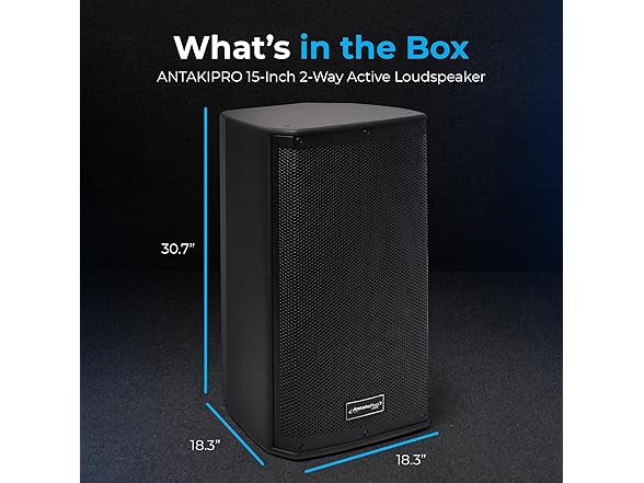 ANTAKIPRO 15" 2000W Two Way Active Loudspeaker