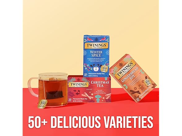 20CT Twinings Christmas Black Tea Individual Bags