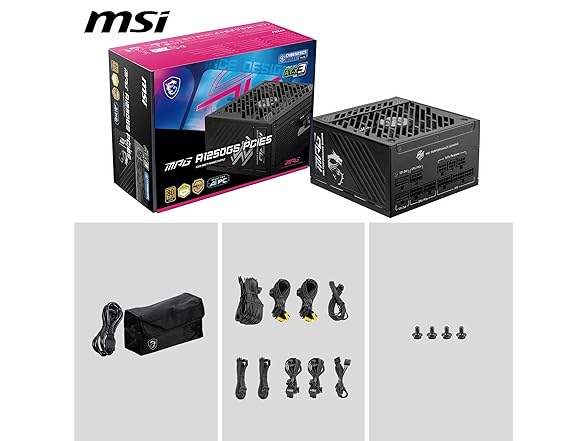 MSI MPG A1250GS PCIE5 Power Supply