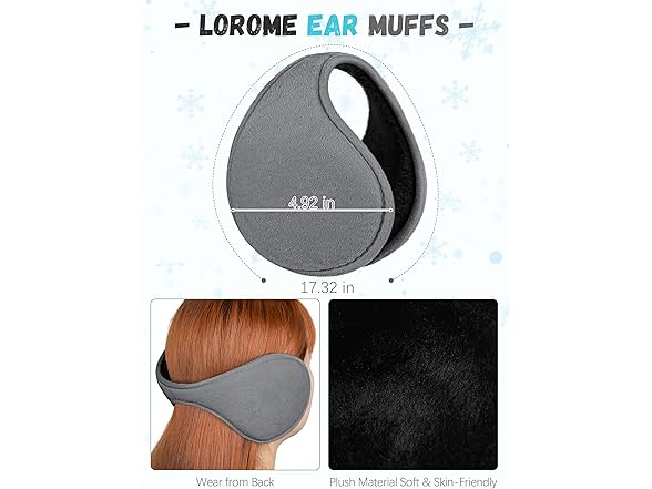 Earmuff Scarf Hat and Gloves for Women