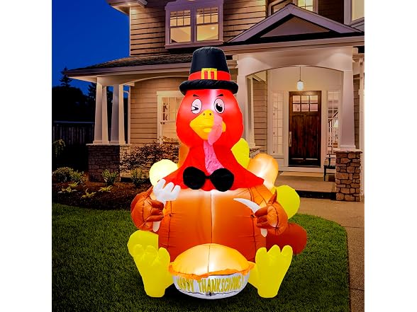 6' Inflatable Turkey Yard Decoration
