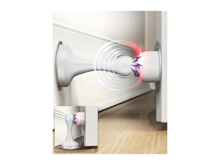 WINONLY GM-MDS-WH-4P Door Stoppers, Magnetic Door S