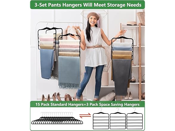 JUUBAOOPN Velvet Pants Hanger
