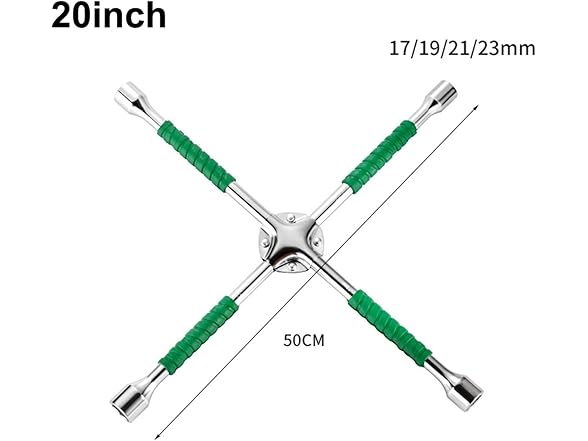 Heavy Duty 4 way Lug Wrench