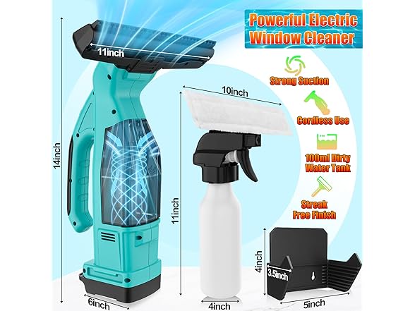 Uniqwamo Window Vacuum Squeegee