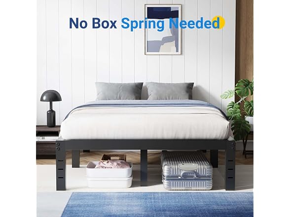 Avenco Metal Platform Bed Frame King