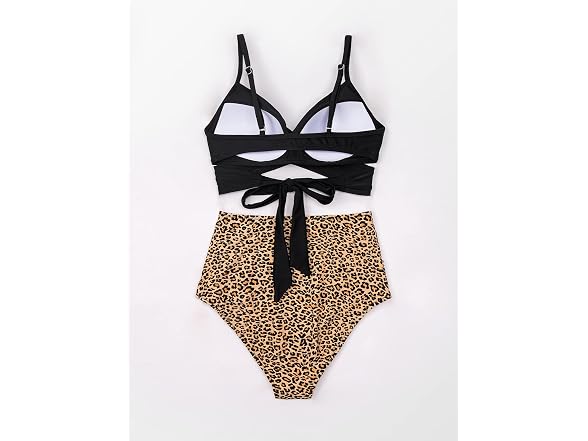 Cupshe Women (S) High Waist Bikini Two Swimsuit