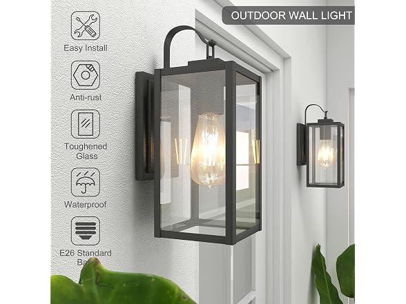 Pia Ricco Outdoor Wall Lights, Matte