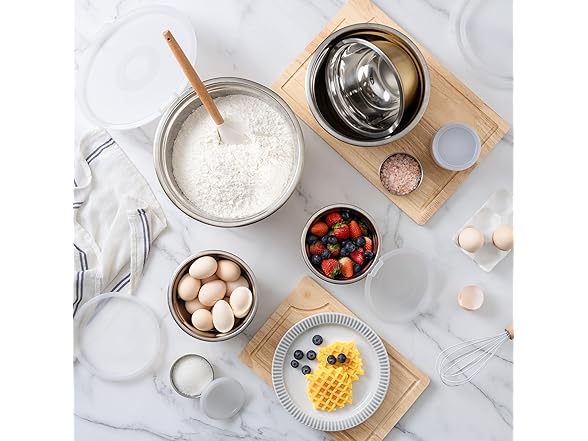 COOK WITH COLOR 18Pc Mixing Bowl Set