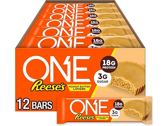 12Ct ONE Protein Bars, Reese's Peanut Butter Lovers
