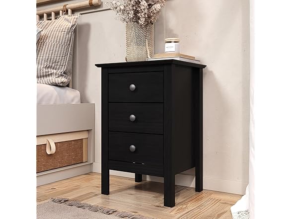 Jela 3-Drawer End Table/Nightstand