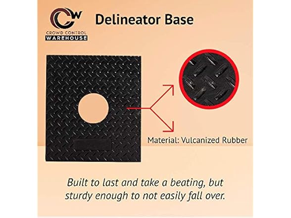 Trafford 45" Delineator Posts, Black