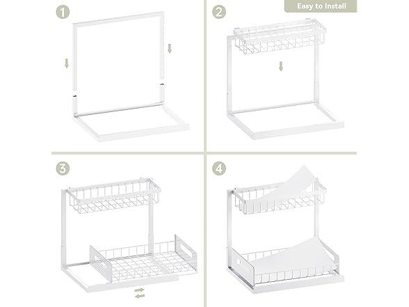 VUSIGN Under Kitchen Sink Organizer 2pk