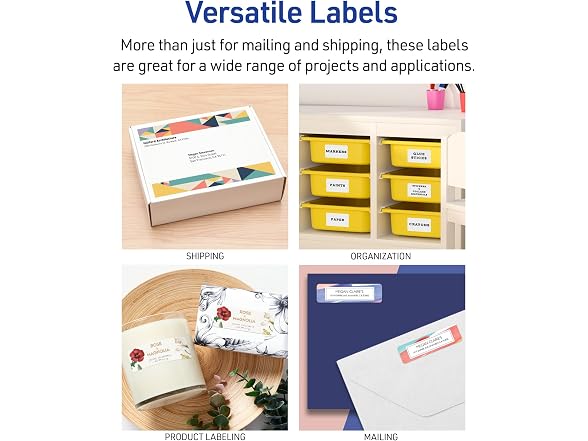 Avery Printable Shipping Labels 2" x 4"