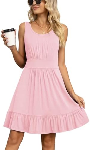 Women's Casual Pleated Beach Dresses