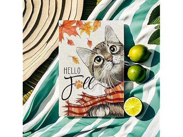 Cat Garden Flags 12x18 Seasonal 4Pk