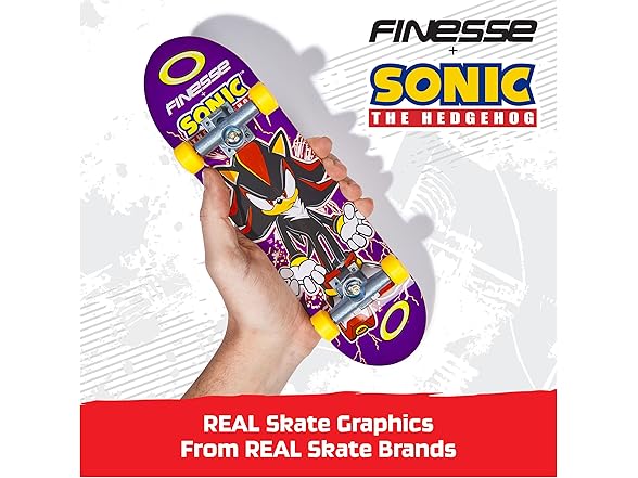 TECH DECK, Finesse X Sonic The Hedgehog Handboard