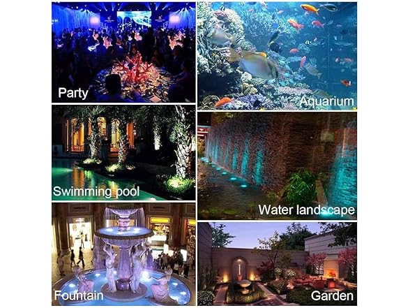 yoosuml Fountain Pond Lights