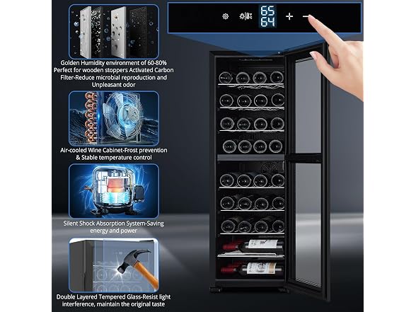 OUTLANE 39-Bottle Wine Cooler