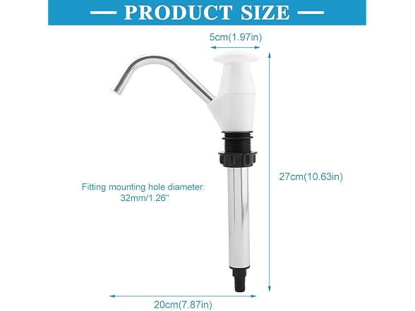 Kakalote Sink Water Hand Pump, Double Action