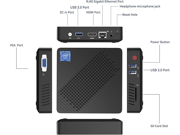 Win 10 Pro Mini PC N3350 4GB/64GB