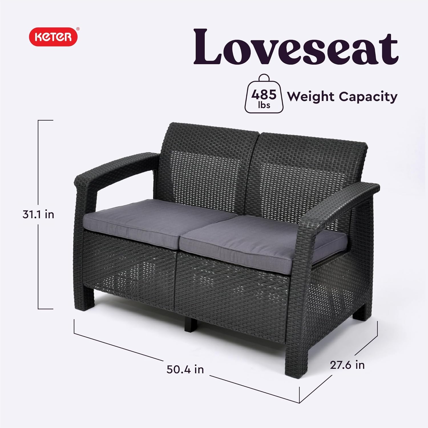 Keter Corfu Outdoor Patio Set, 4-Piece - Gallery 26