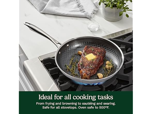 Cuisinart FusionElite+ Hybrid Tri-Ply Stainless Steel 10 Inch Skillet