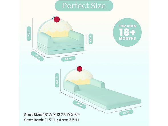 Delta Children Cupcake Flipout Figural Chair