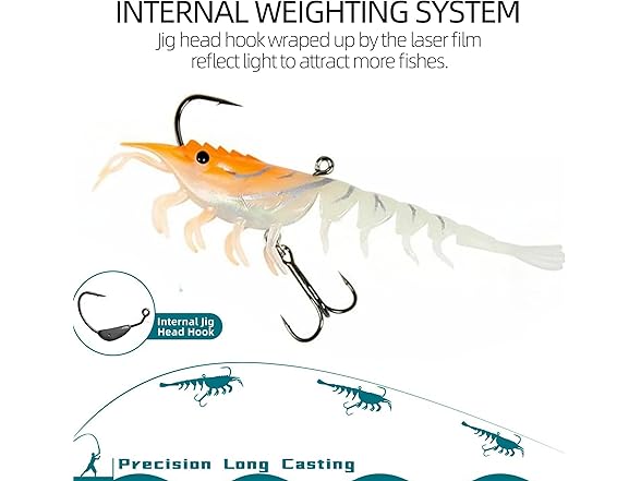 AmazingRose Lifelike Shrimp Crayfish Bait