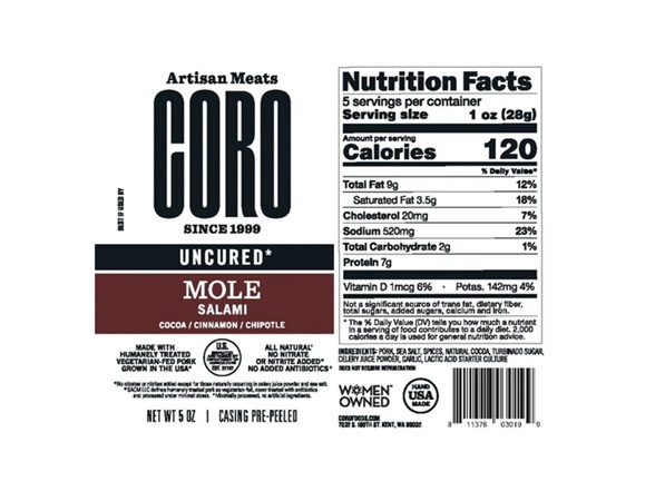 (4pk) Coro Foods Salami Piccolos Gift Set