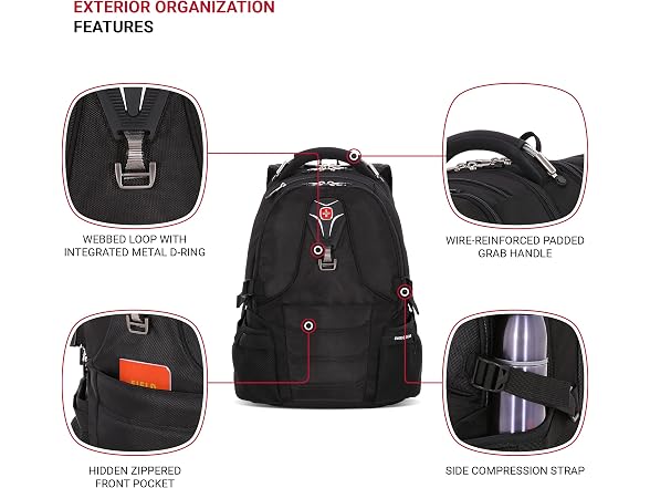 SwissGear 2769 ScanSmart Laptop Backpack,Black