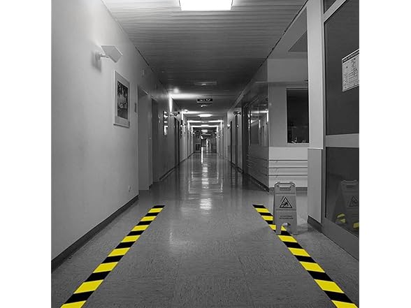 Emopeak Black Yellow Hazard Tape