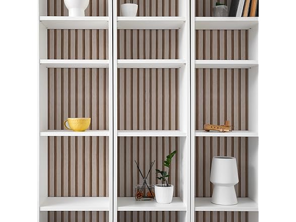 Wood Peel & Stick Wallpaper Wood Slats, 17.3"x118"